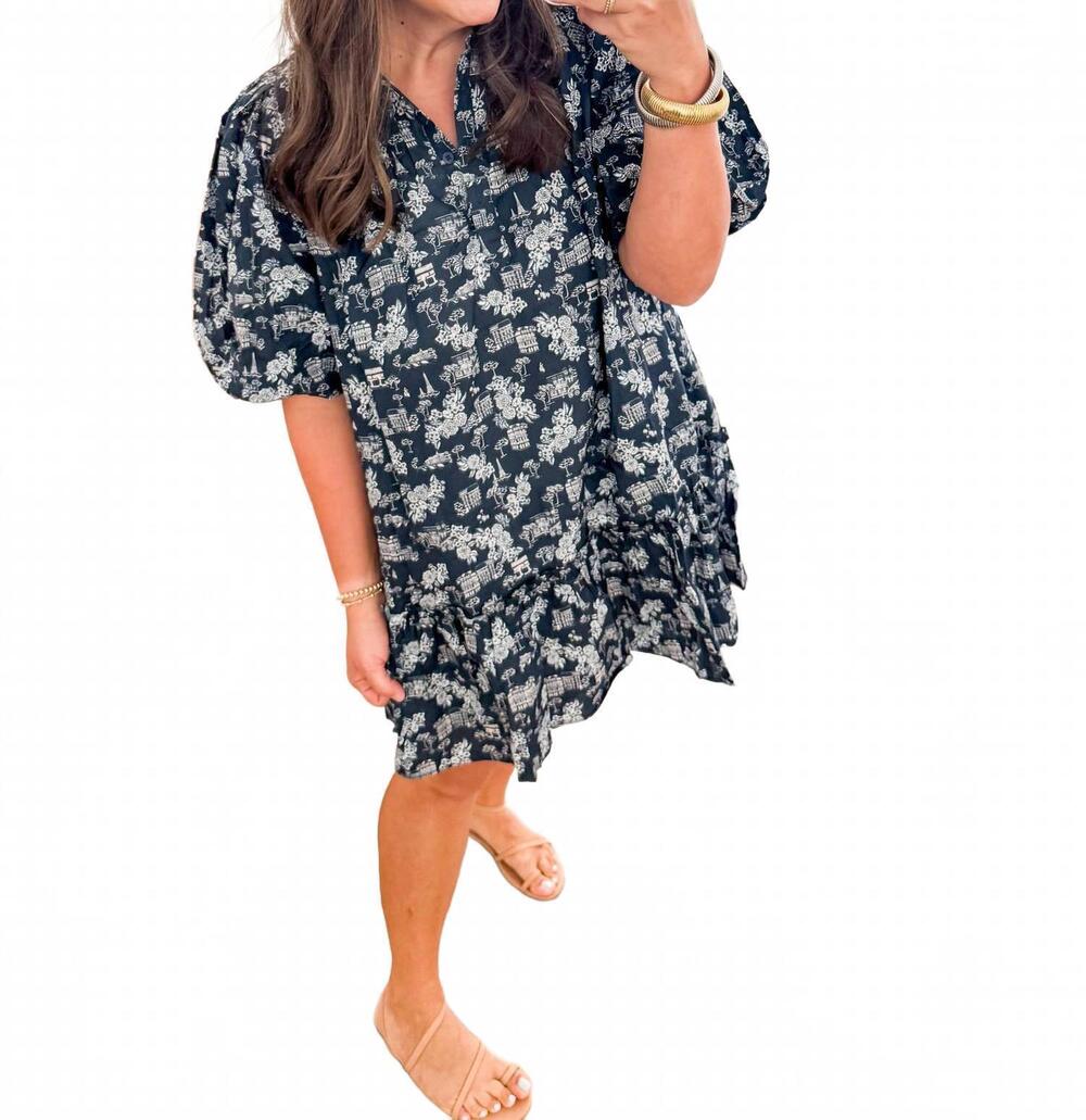 NEW SINCERELY OURS paris dress in navy